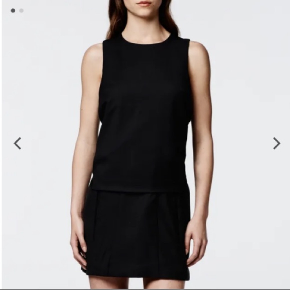 G STAR RAW Black Sleeveless Minimal Dress S